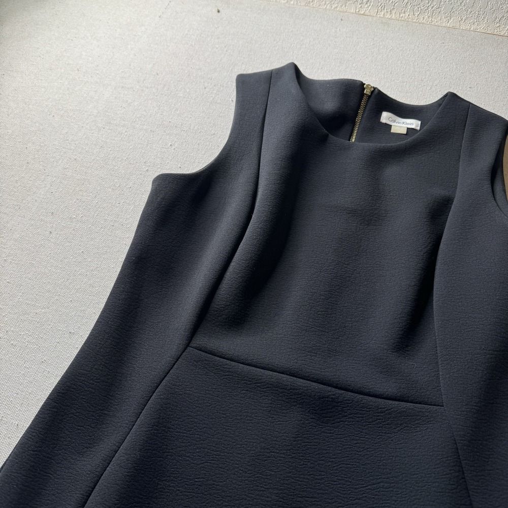 Calvin Klein Little Black Dress Sleeveless Women's Cocktail Career Classic sz 14